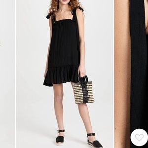 Playa Lucila babydoll mini dress/cover up in black, size small. Worn once.